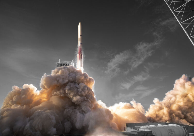 Vulcan Centaur, United Launch Alliance’s next-generation rocket, lifts off in this artist’s rendering.