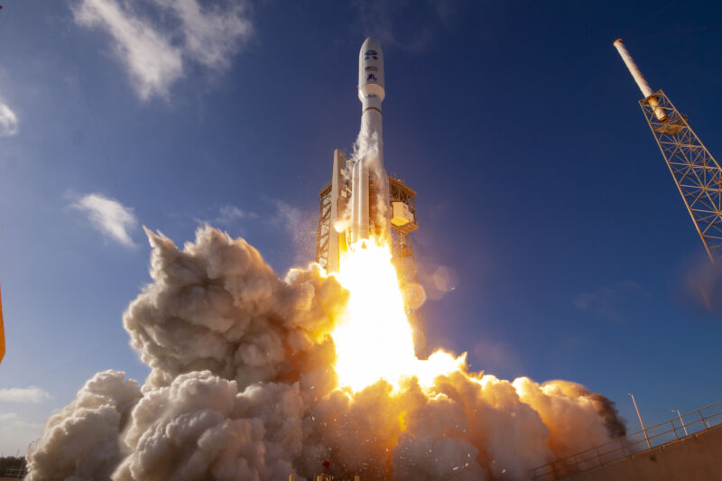 An Atlas V rocket launches the GOES-T mission for NASA's Launch Services Program on March 1, 2022.