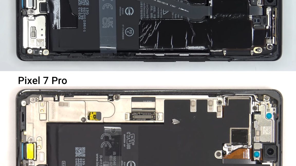 Pixel 7 Pro teardown shows better cooling, cleaner layout than 