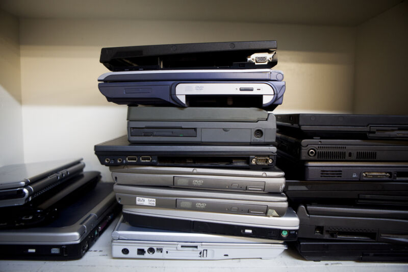 If you've got a laptop that's sufficiently old, like this 2014 pile-up at a recycling program, or a bit