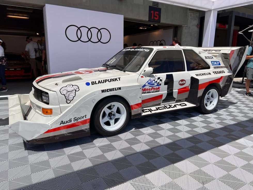 El Audi Sport quattro S1 Pikes Peak fue un monstruo de rally con tracción total que escupe fuego en 1987.