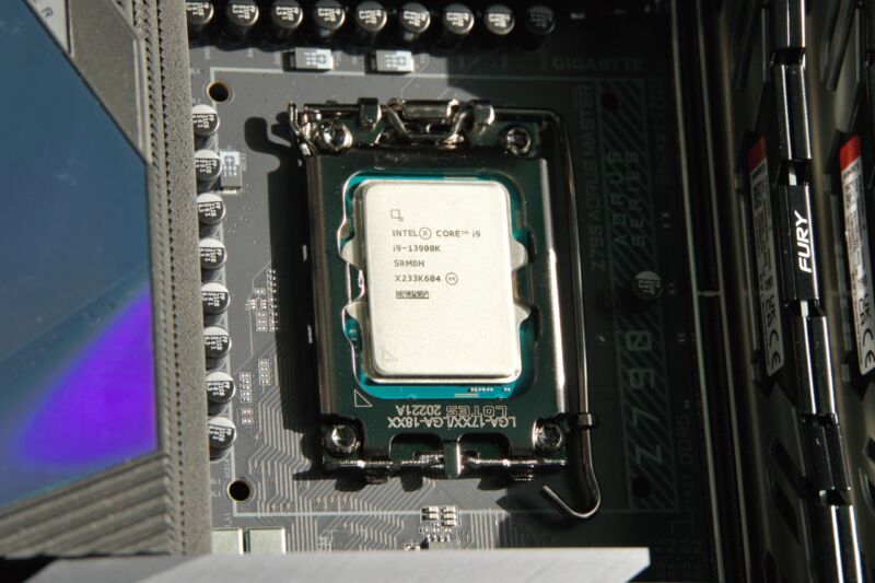 Intel's new flagship desktop CPU, the Core i9-13900K.