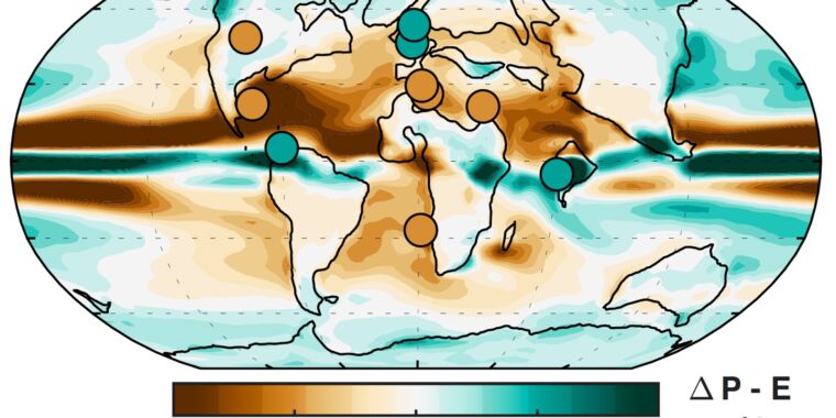 古代温暖化の新しい地図は二酸化炭素に対する強い反応を示しています