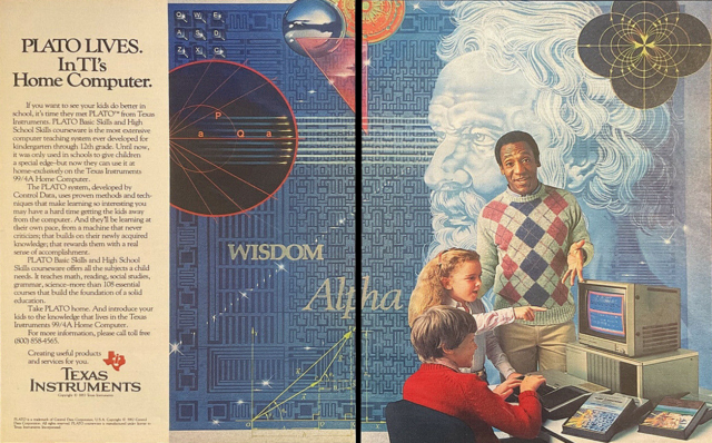 A seriously dated 1982 Texas Instruments ad.