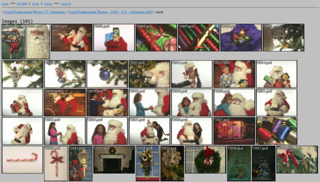Using Discmaster, you can search through vintage stock photo CD-ROMs on many subjects.