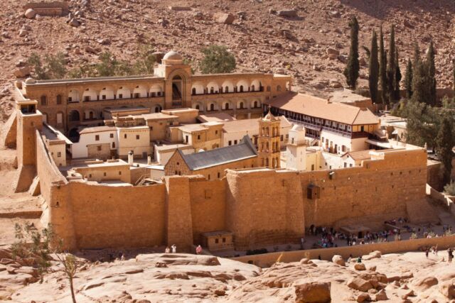 The palimpsest was discovered at Saint Catherine's Monastery on the Sinai Peninsula in Egypt.