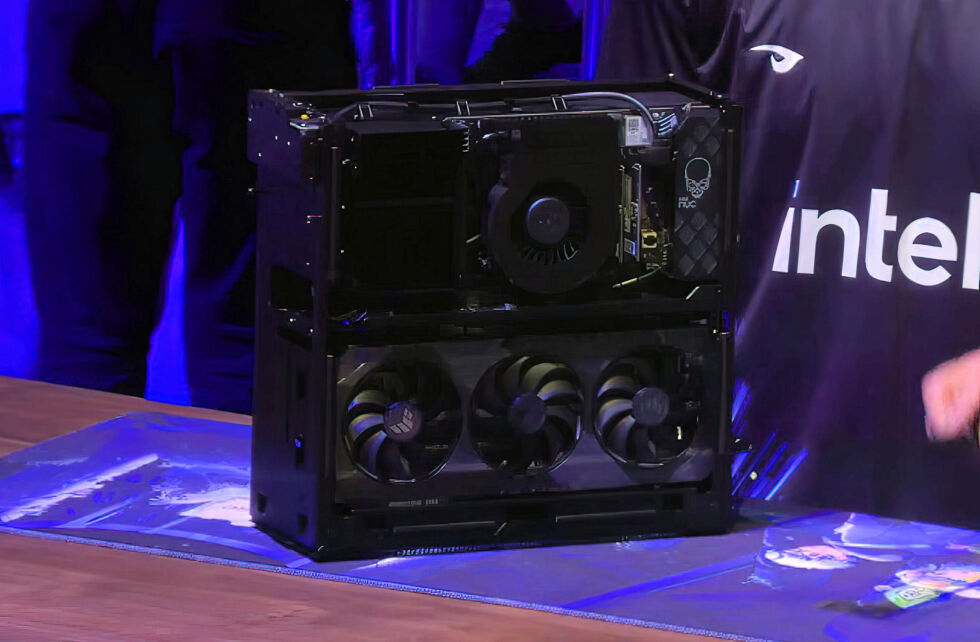 The NUC 13 Extreme boasts triple-slot GPU compatibility, though graphics cards are already getting thicker than that.