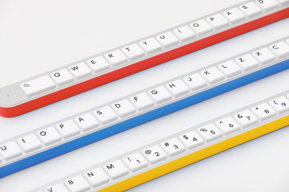 Google Japan also highlighted the single row that makes the keyboard easier to clean. 