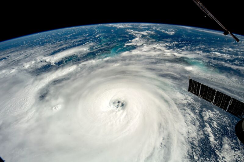 Hurricane Ian, as seen from the International Space Station.
