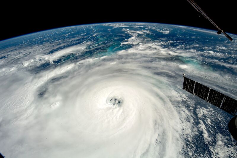 Hurricane Ian, as seen from the International Space Station. 