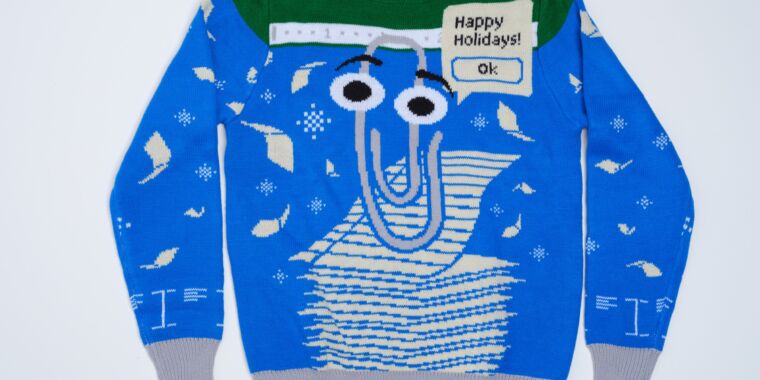 Photo of El suéter feo de Microsoft de este año tiene una sugerencia para ti: es Clippy