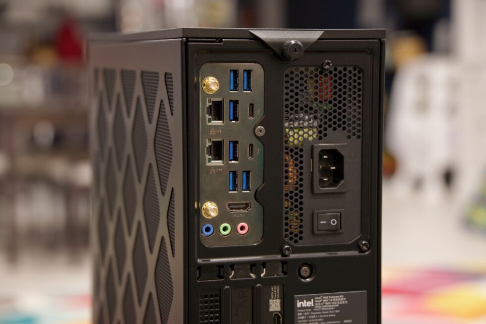 The NUC Extreme offers a nice selection of ports, but you can find standard motherboards with similar port layouts. 