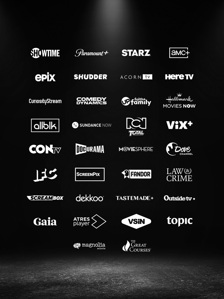 The full list of Primetime Channels partners includes a few smaller names.