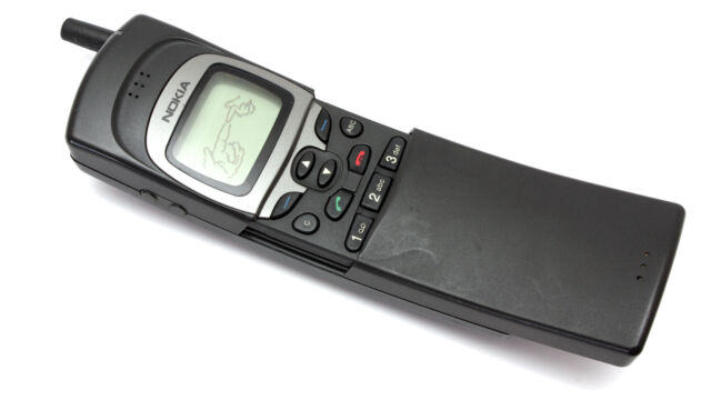 The Nokia 8110. That’s an ARM chip powering those fingers.