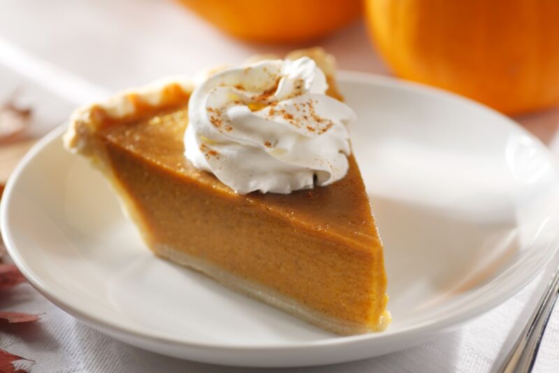 Pumpkin pie isn't complete without a dollop of whipped cream. Danish scientists concocted a fat-free analog from bacteria.