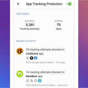 تعرض لك حماية تتبع التطبيقات DuckDuckGo تفاصيل حول ما تحاول تطبيقات Android إرساله.