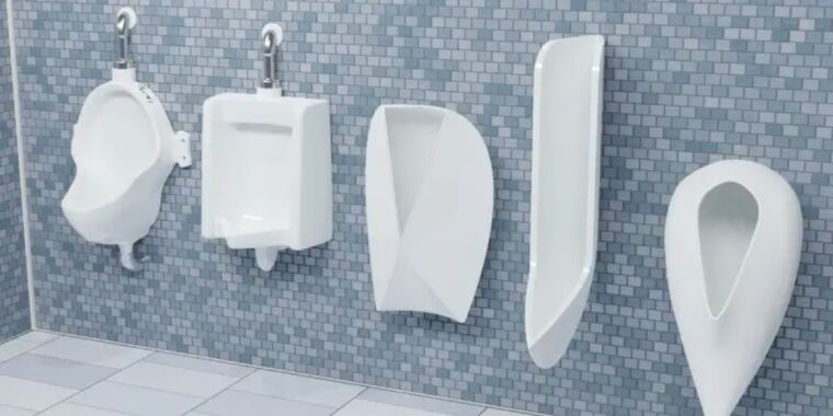 The angle at which dogs pee inspired optimal design for splash-free urinal