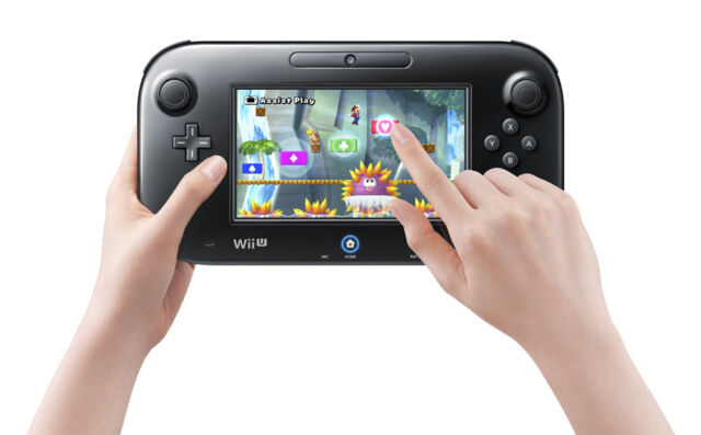 O Wii U GamePad permitiu experiências de jogo em tela sensível ao toque e segunda tela.