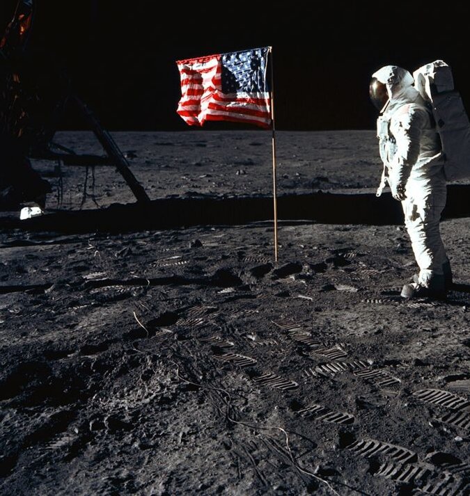 NASA will need new spacesuits for the Artemis Program. Shown here is Buzz Aldrin, during Apollo 11.