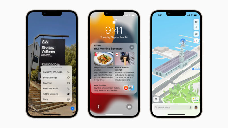 iOS 15 çalıştıran iPhone'lar