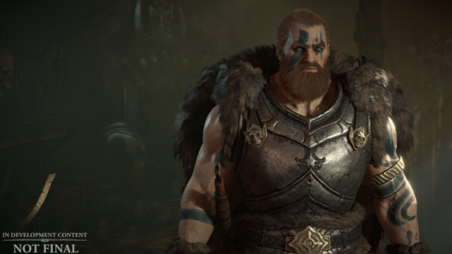 This buff Barbarian can now quickly switch between multiple weapons in the middle of combat.