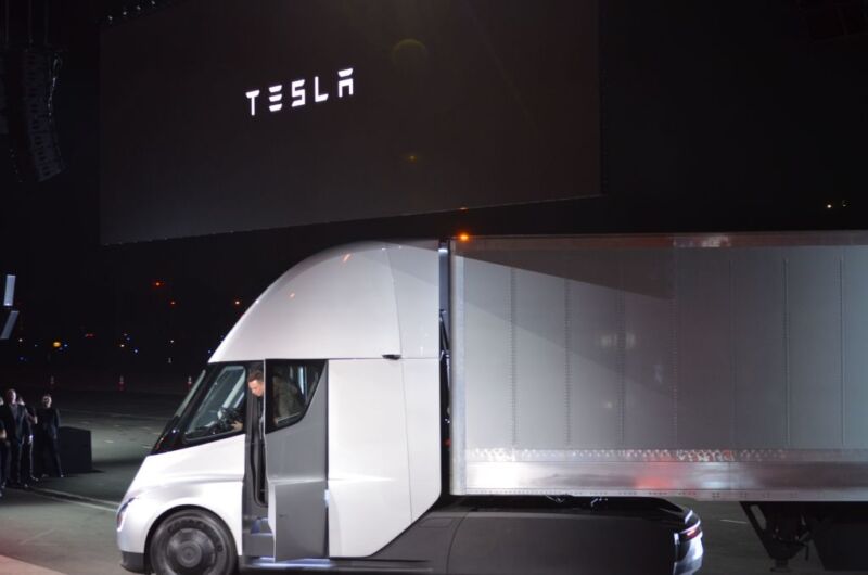 https://www.gettyimages.com/detail/news-photo/tesla-chairman-and-ceo-elon-musk-steps-out-of-the-new-semi-news-photo/875152678?phrase=Tesla%20semi