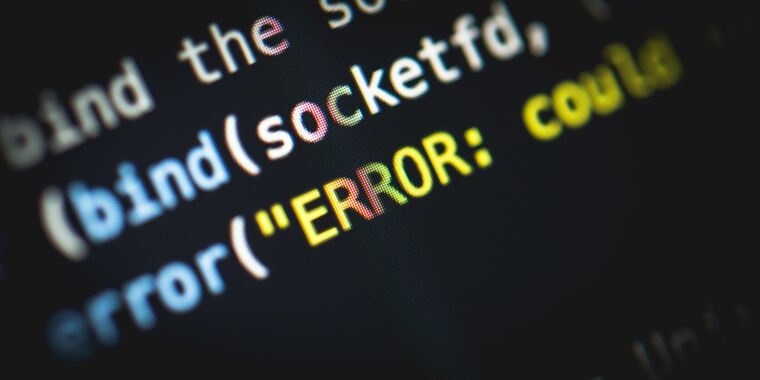 Syntax errors are the doom of us all, together with botnet authors