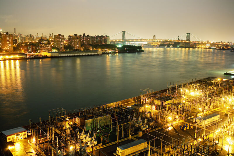 Image of a power plant in New York City