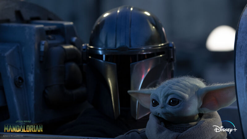 A promotional image for the third season of <em>The Mandalorian</em>.