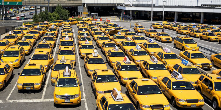 A compromised dispatch system helped move taxis to the front of the queue