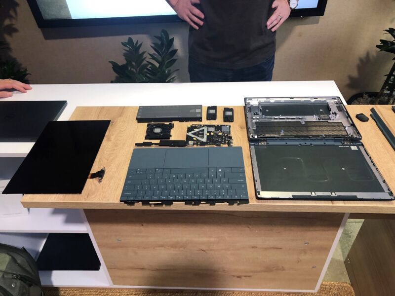 Dell concept laptop has popout components, disassembles screwdriver