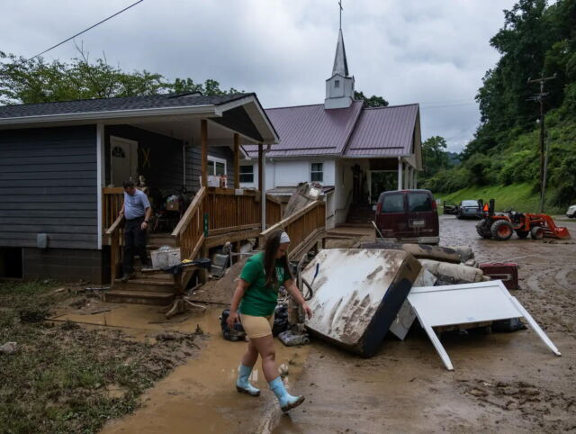 Flash flooding swept through mountain valleys in eastern Kentucky in July 2022, killing more than three dozen people. It was one of several destructive flash floods.