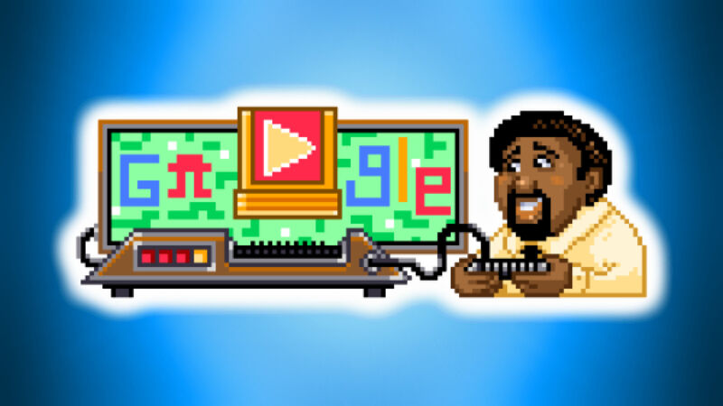 1 декабря 2022 г. Google заслуженный пионер черной игры Джерри Лоусон с Google Игра в каракули.