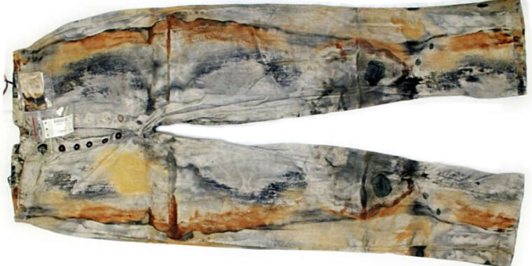 Someone paid $95,000 for this pair of jeans recovered from 1857 shipwreck