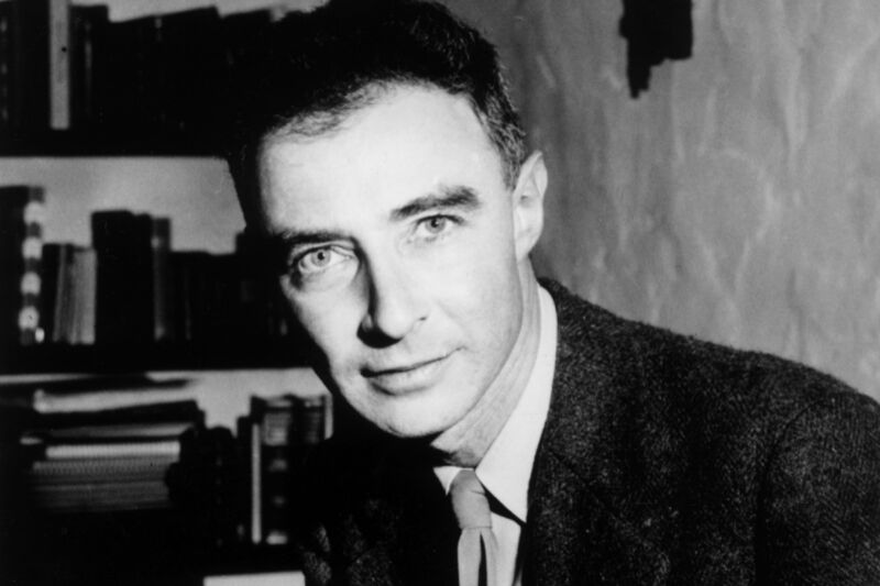Close up of a young Oppenheimer
