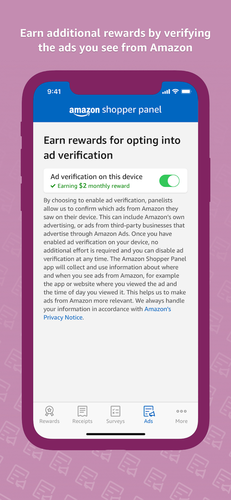 Just a quick toggle permits Amazon to snoop on your phone.