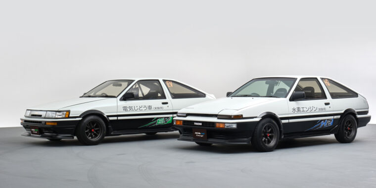 Batteries and hydrogen power these cute Toyota AE86 factory restomods