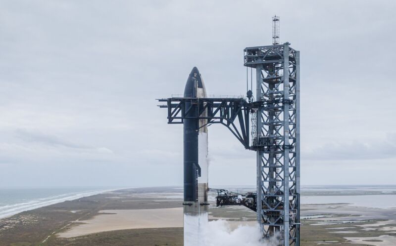 SpaceX completed a wet-dress rehearsal of its Starship launch system on Monday.