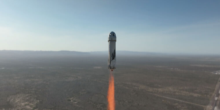 Blue Origin puede reiniciar los vuelos de New Shepard en abril o mayo, o no