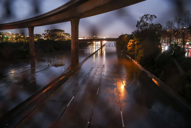 Highway 101 flooding in California