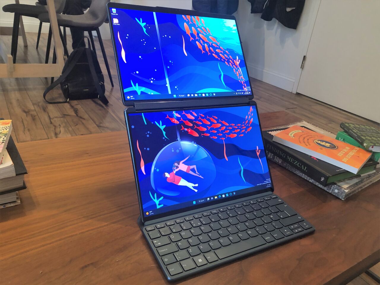 Lenovo demos laptop that rolls from 13 to 15 inches with the flip of a ...