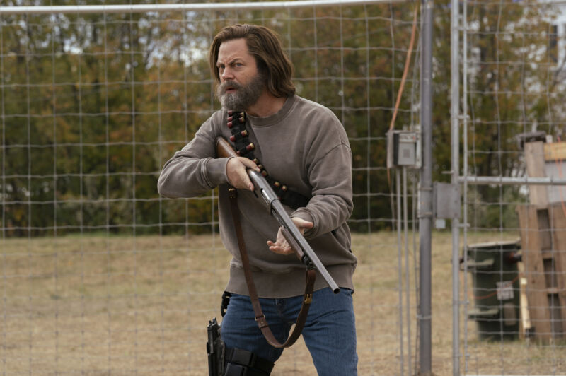Paranoid survivalist is the part Nick Offerman was born to play.