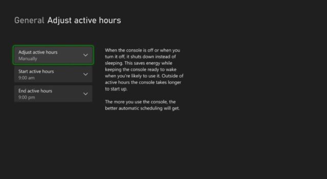 "Active hours" will give fans of instant-booting Sleep mode a way to compromise between quick gaming and power saving.