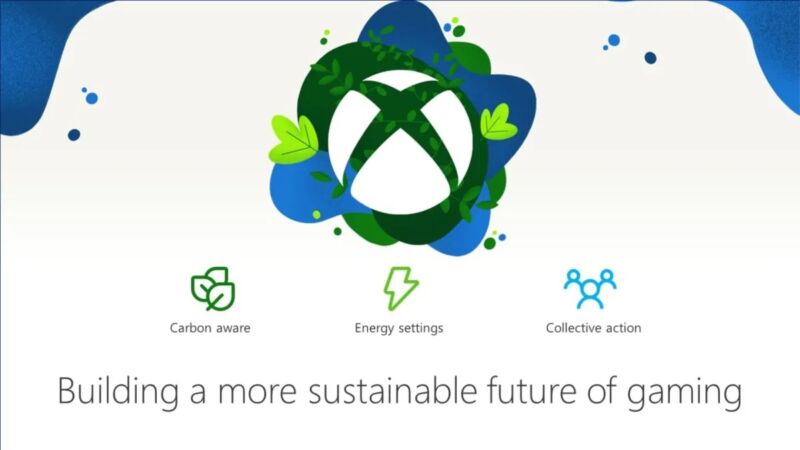 Logotipo do Xbox com árvores saindo dele