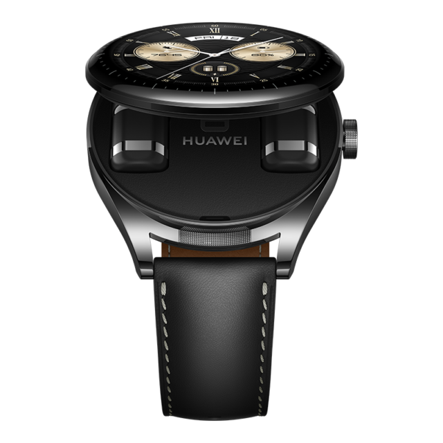 Huawei's new smartwatch flips open to reveal tiny companion earbuds
