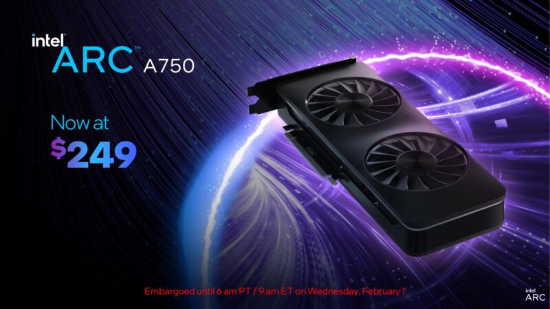 Intel cuts Arc A750 GPU’s price while boasting about driver optimizations - Ars Technica (Picture 1)