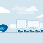 Image of blue birds with speech bubbles.