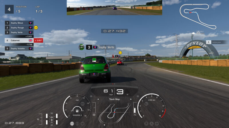A Gran Turismo 7 screenshot at Tsukuba circuit