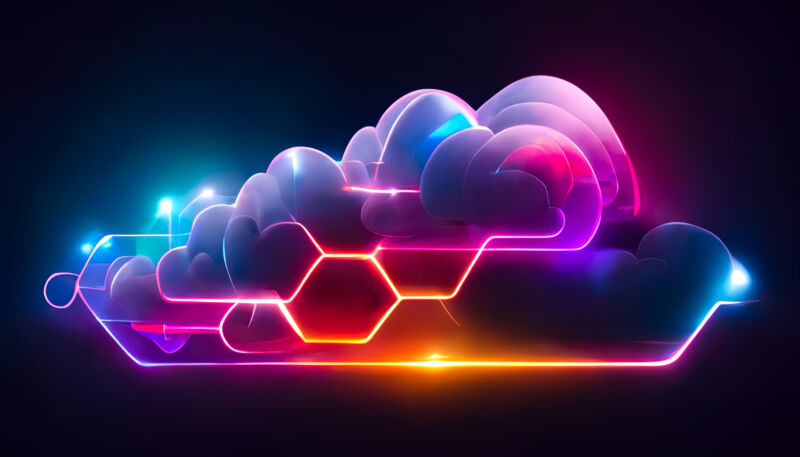 Abstract illustration of a cloud