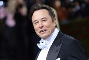 Elon Musk wearing a tuxedo